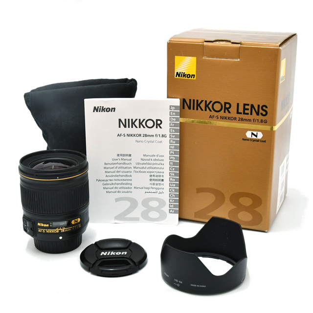 中古】ニコン レンズ AF-S 28mm F1.8 G N【B】15日間保証