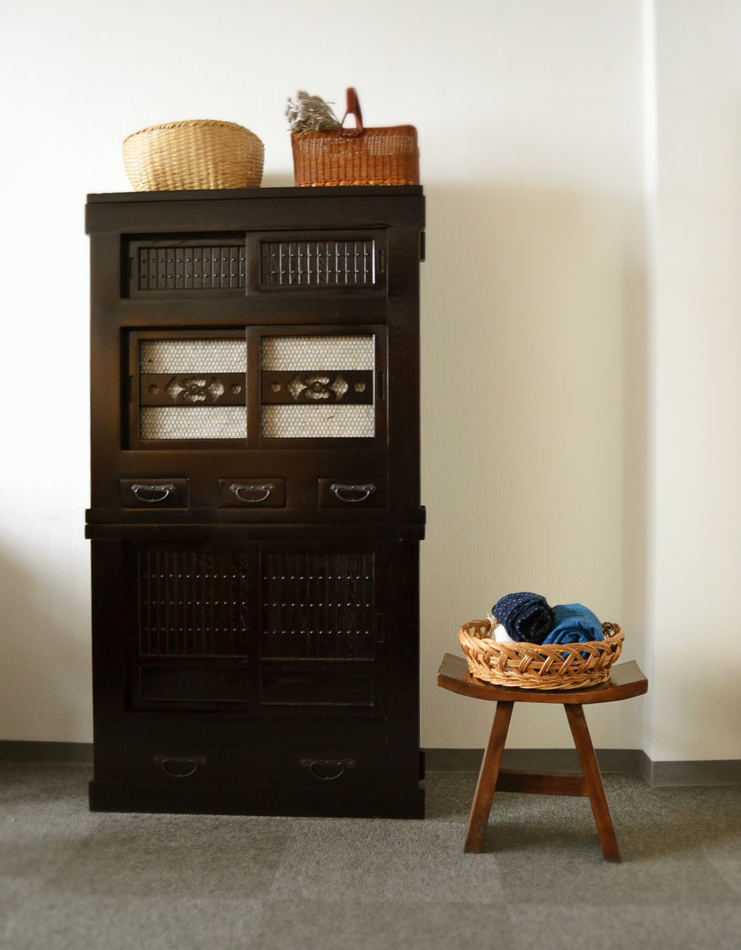 Antique Sam's Collection 水屋箪笥 和箪笥 時代箪笥 幅900mm