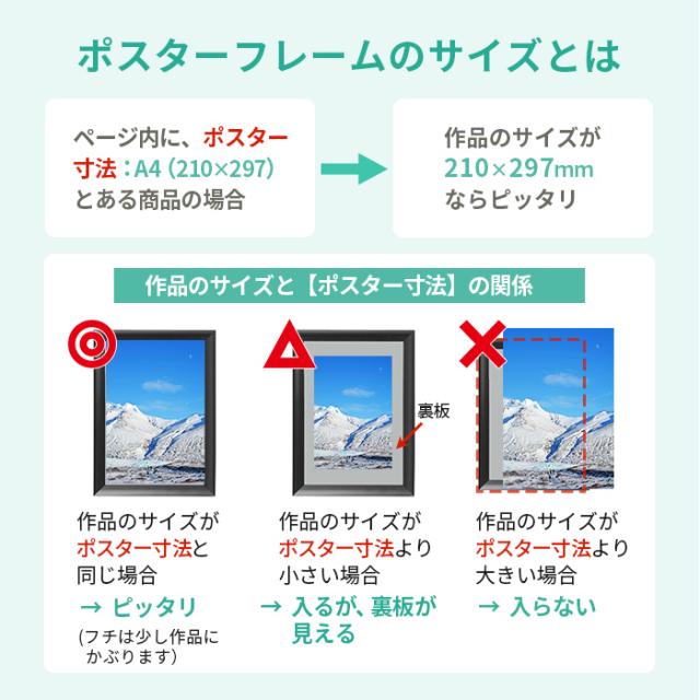 アルミ ポスター フレーム 画用紙四ッ切 サイズ オストレッチ392×544