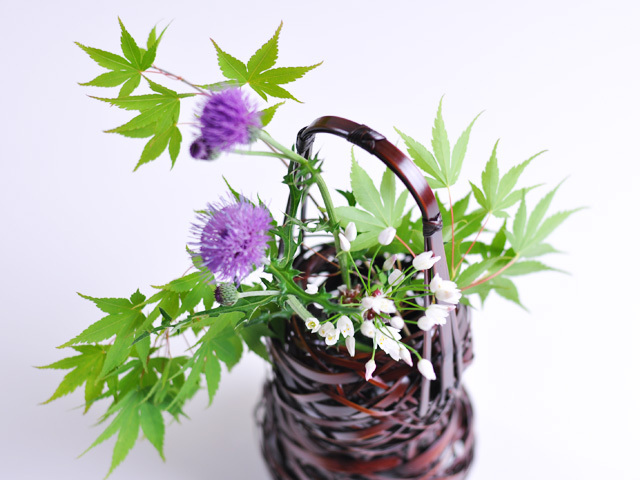 花籠 瓢箪/インテリア/花入れ/華道具/花器/竹/国産/日本製 竹かご通販