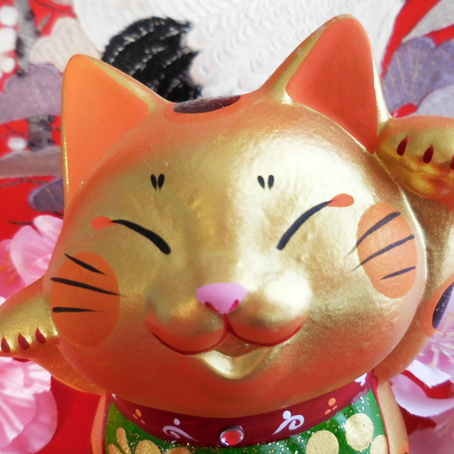 金運 和福猫 招き猫 縁起物 置物 開運招福 作舎 Lucky Cat Maneki Neko