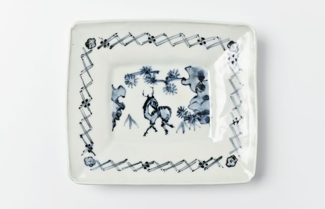 幹山繁太 1 染付山羊形向付（5客揃） ｜ 暮らしのうつわ花田 和食器 通販