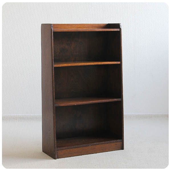 イギリス アンティーク家具 ブックシェルフ オーク材 本棚 店舗什器