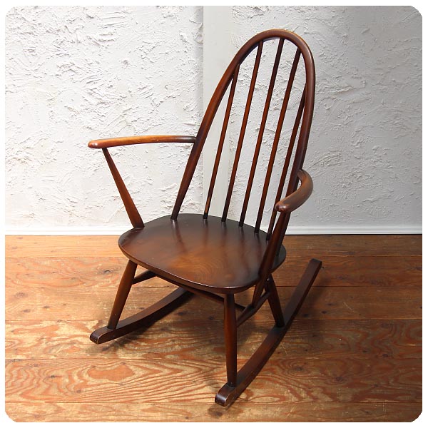 イギリス アンティーク ERCOL ロッキングチェア K-655