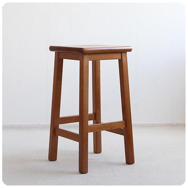 イギリス ヴィンテージ ハイスツール 木製椅子 アンティーク 花台 家具