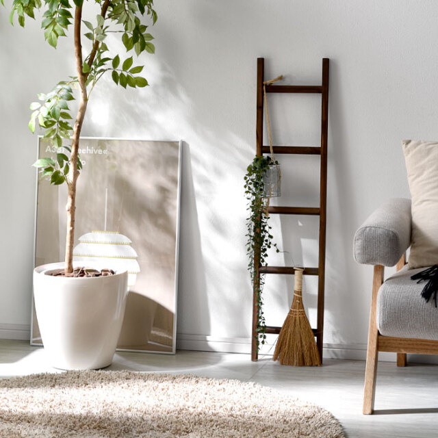 おしゃれ インテリア 木製ラダー ツリー 【48-100039】｜激安