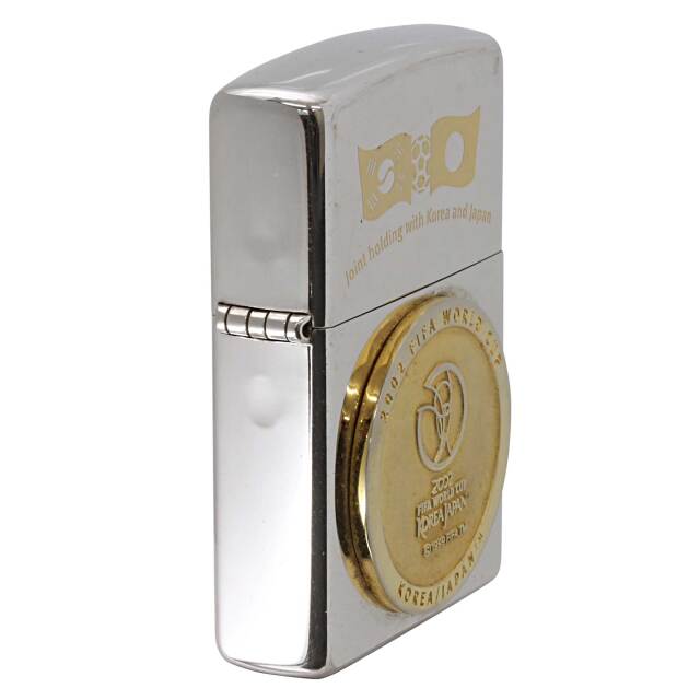 絶版/ヴィンテージ Zippo ジッポー 中古 2001年製造限定品 2002 FIFA