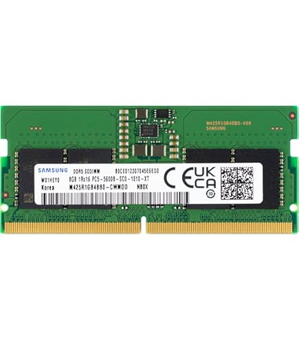 Samsung 16GB DDR5 5600MHz PC5-44800 CL46 SODIMM 1Rx8 Single Rank