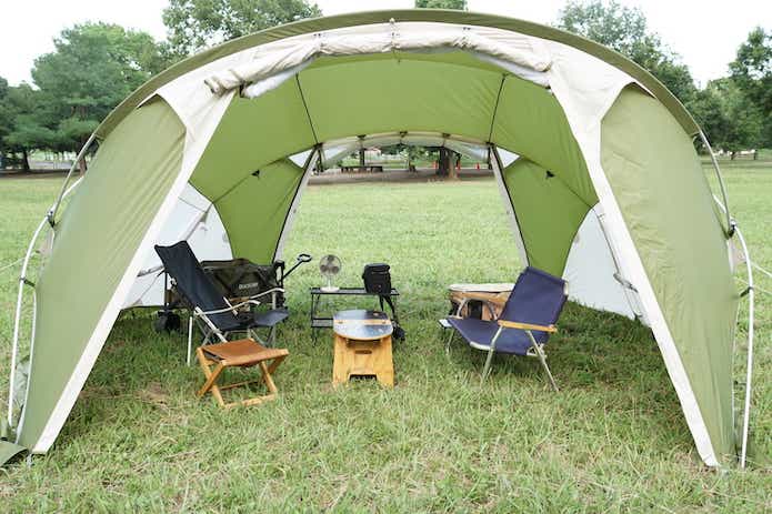 知ってた？モンベルのキャンプ幕「ソレイユ スクリーン」が快適そう