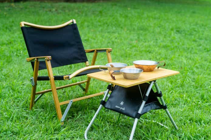 peak アウトドア 板竹製 調理に最適なテーブル peak アウトドア 板竹製