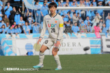 レノファ山口FCで2024シーズンの主将を務める河野孝汰選手 - 山口宇部