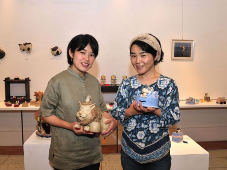 笠間で「陶のオルゴール展～音の贈り物～」－女性陶芸家2人が競作
