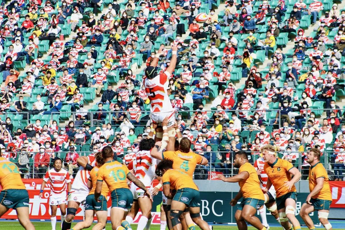 ラグビー日本代表、世界3位オーストラリアに惜敗 大分市でテストマッチ