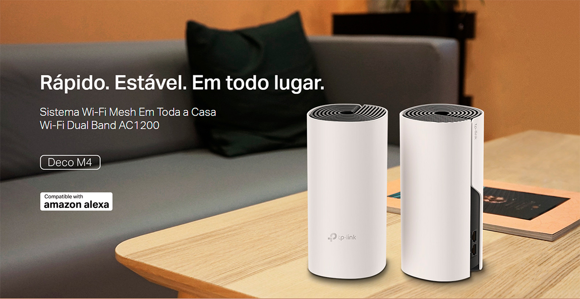 Roteador Wi-Fi TP-Link Deco M4 AC1200 Kit 2 unidades Gigabit