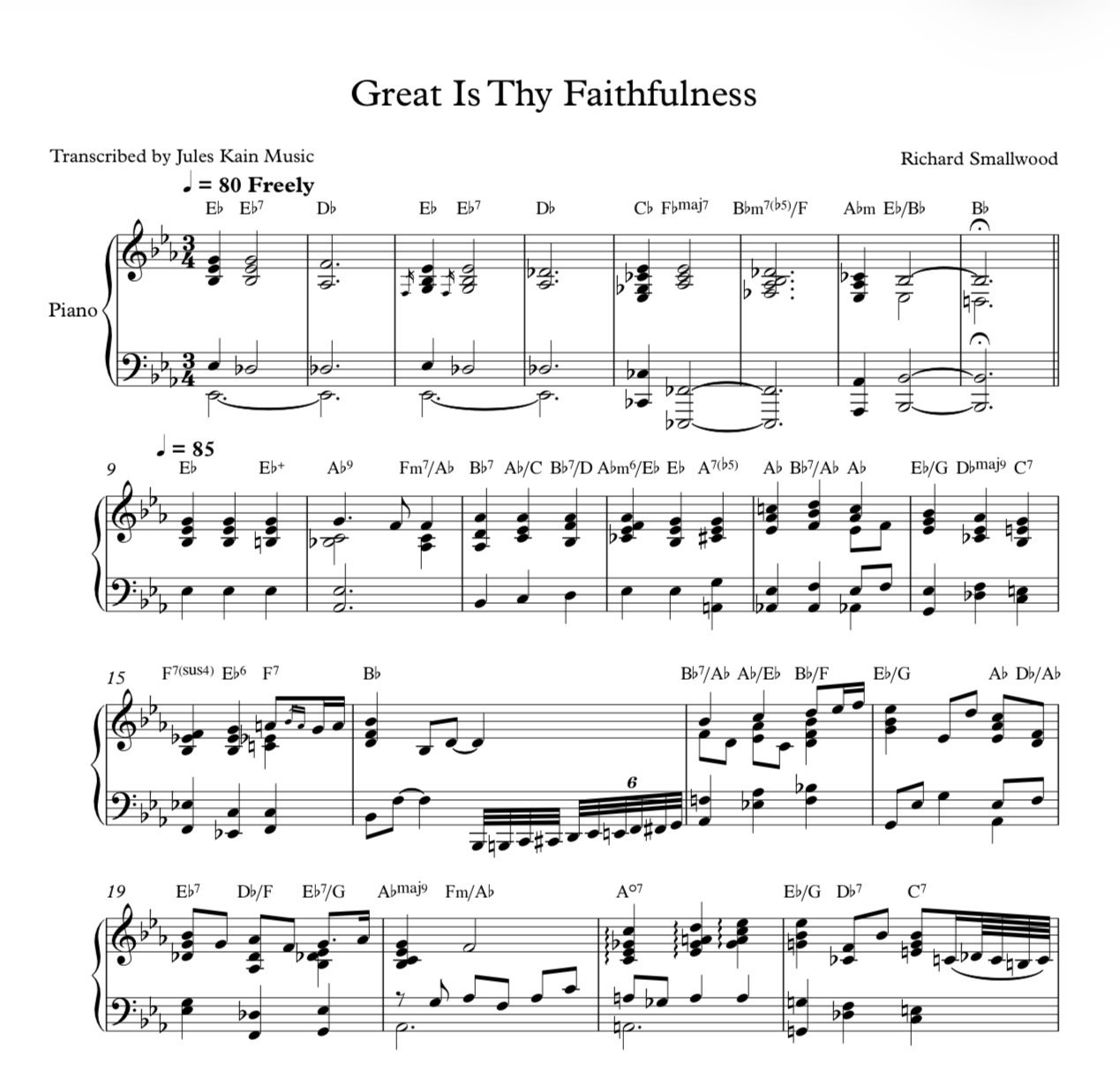 Richard Smallwood — Gospel Sheet Music Transcriptions - Gospel