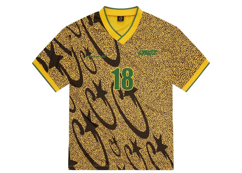 Corteiz Carni Stellations Football Jersey Yellow - FW23 - GB