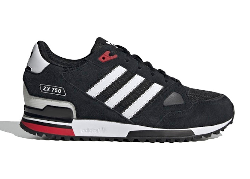 adidas ZX 750 Black White Red Men's - FY1466 - US