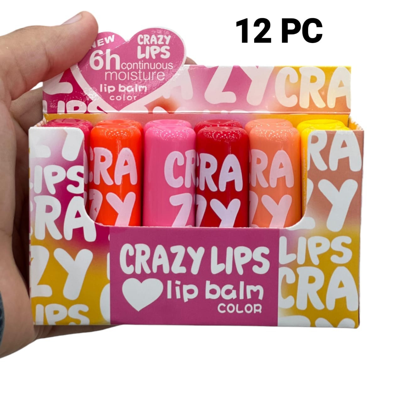 Гигиеническая помада для губ Crazy Lips lip balm color: продажа