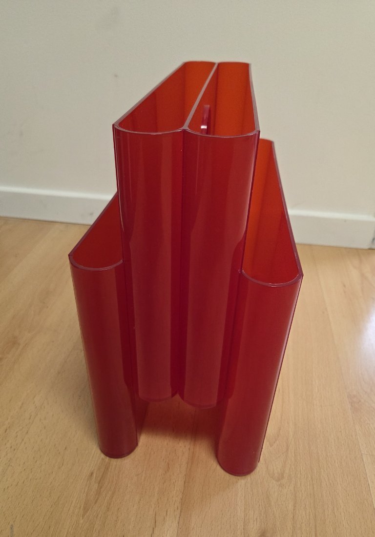 Kartell Magazine Holder 4676 Orange Red by Giotto Stoppino | €100