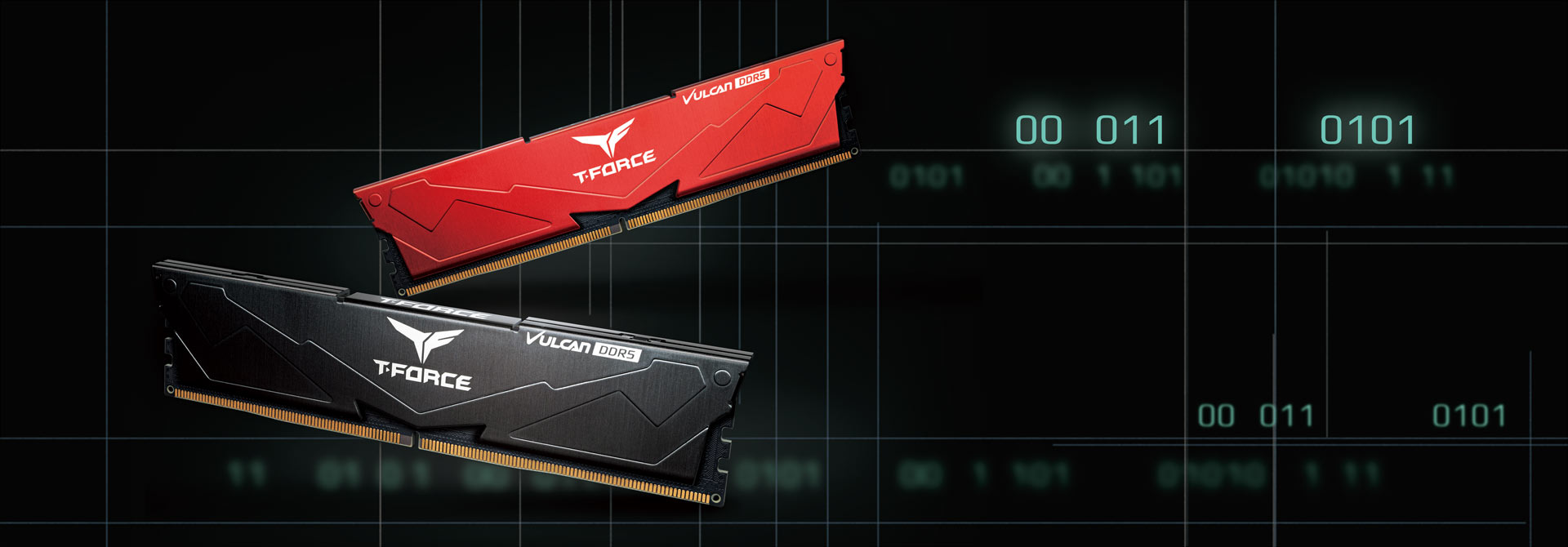 VULCAN DDR5 DESKTOP MEMORY BLACK 16GB(2x8GB) 6000MHz CL38 - TEAMGROUP