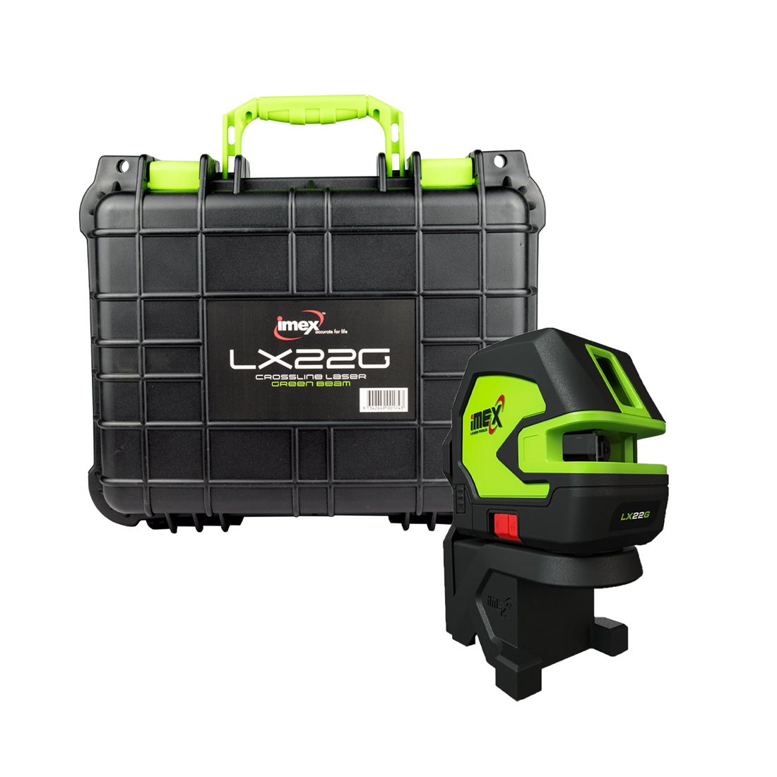 iMEX LX22G Crossline Laser Level Green Beam Series II