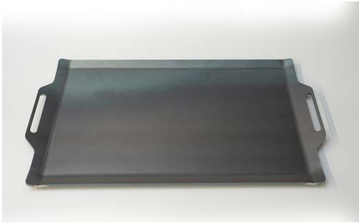 極厚バーベキュー鉄板 フチ曲げタイプ 260mm×480mm 板厚4.5mm