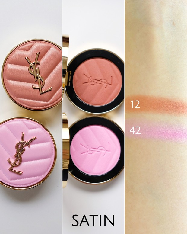 YSL（イヴ・サンローラン）の新チークをスウォッチ！ 3つの質感から