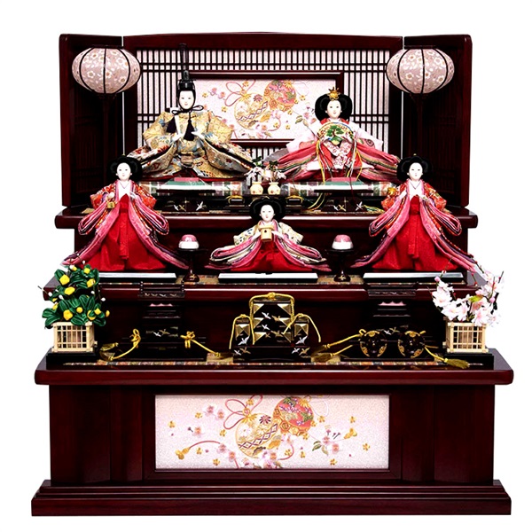 福仙 三段飾り「てまり桜」 4532365213017 ひな人形 雛人形 | イオン