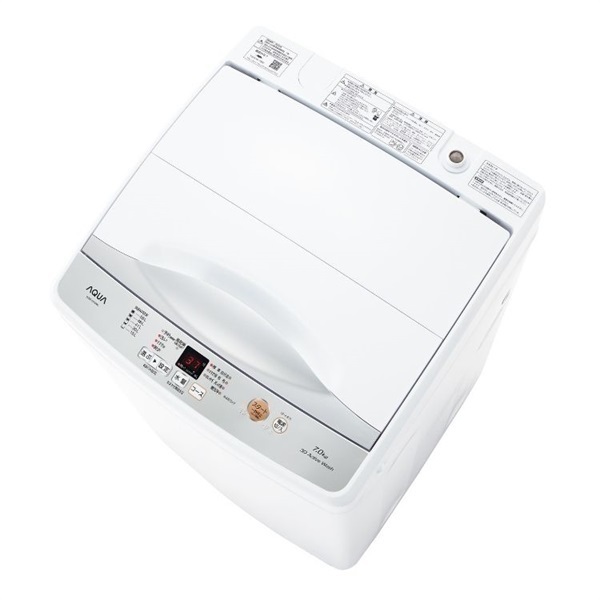 AQUA 7.0kg 全自動洗濯機 AQW-H74(W)【標準配送料2000円＋標準設置料