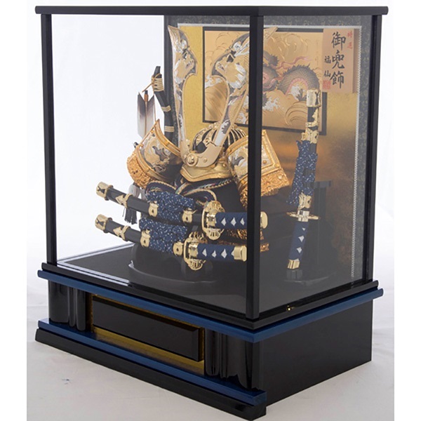 福仙 兜ケース飾り「蒼天龍(そうてんりゅう)」五月人形 かぶと