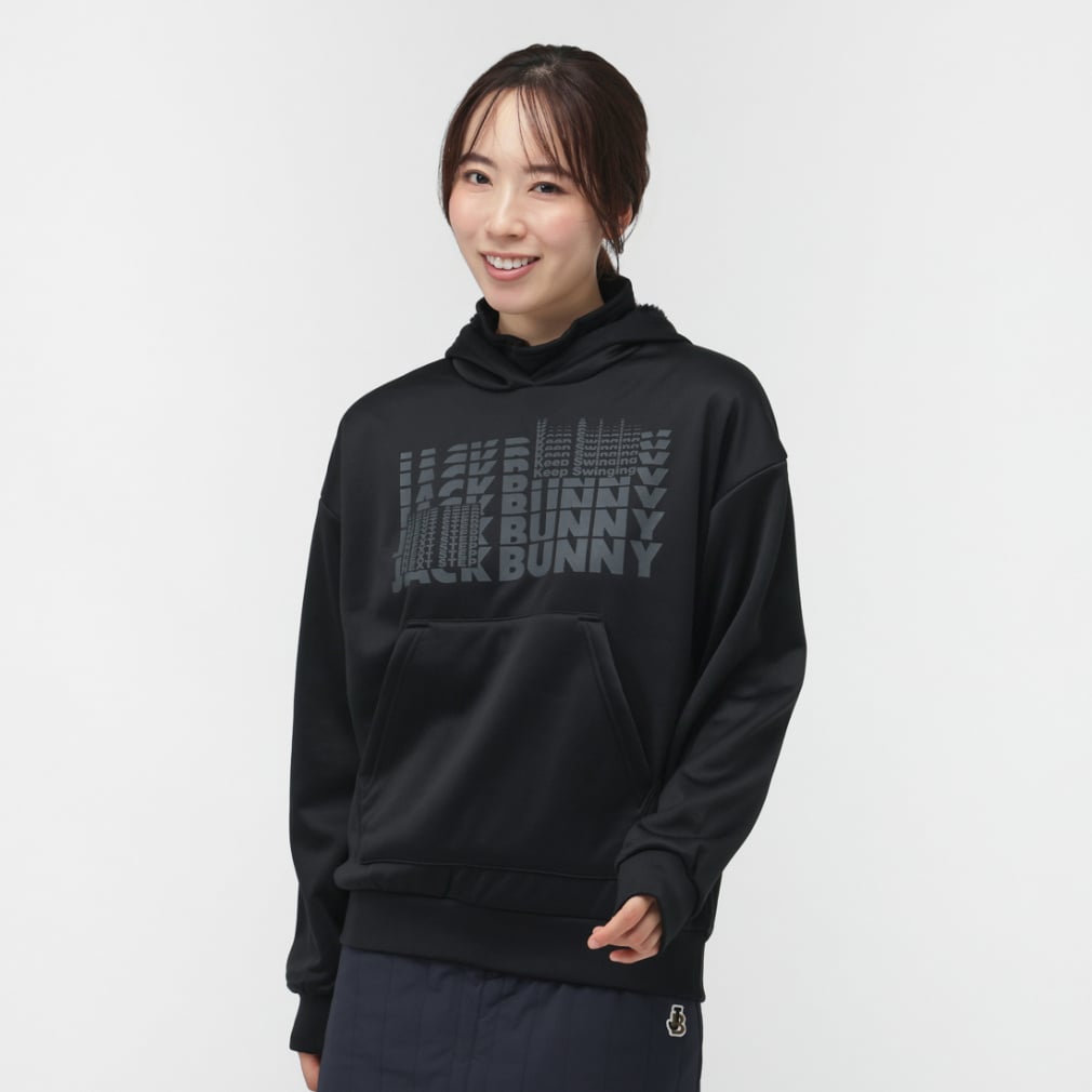 ジャック バニー レディース ゴルフウェア 長袖トレーナー 秋 冬 裏