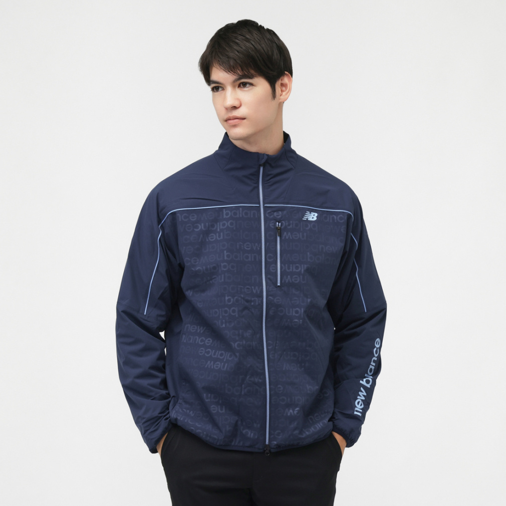 ニューバランス ゴルフウェア 長袖ウインドブレーカー 秋 冬 FULL ZIP