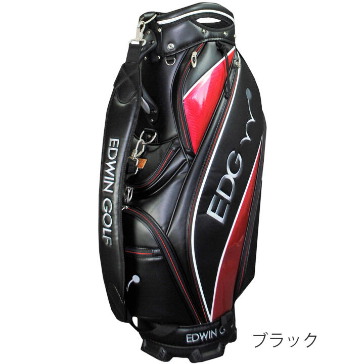 メンズ レディース 9.5型キャディバッグ 2024 ゴルフバッグ EDCB-3477