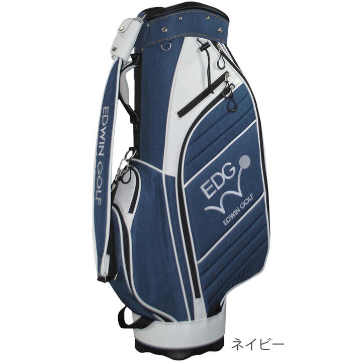 メンズ レディース 9.5型キャディバッグ 2023 ゴルフバッグ EDCB-3478