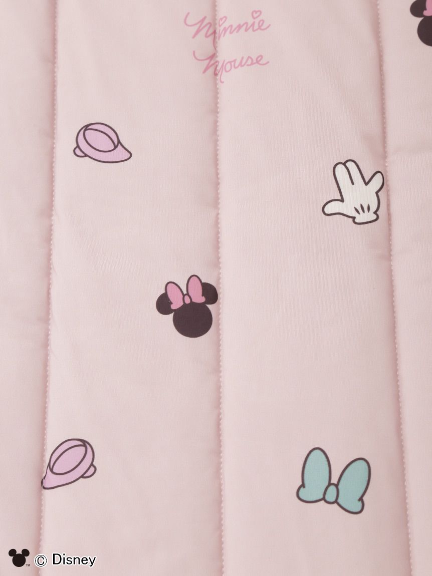 Sleep】Mickey&Minnie / 接触冷感プリント敷きパッド（シングル