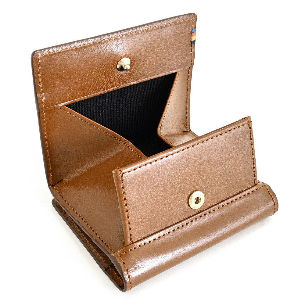 ポールスミス 財布 小銭入れ コインケース 二つ折り 茶(ブラウン) Paul