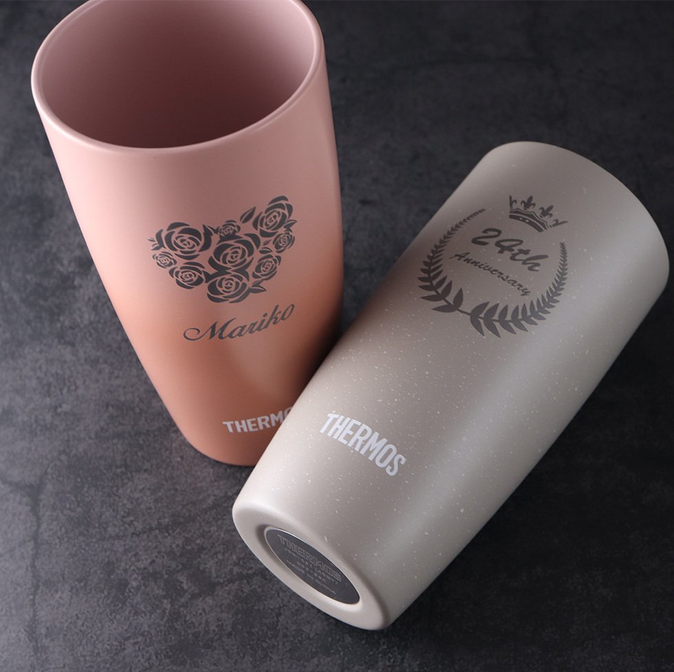 名入れ ビール 】バドワイザー＆サーモスセット タンブラー 真空断熱