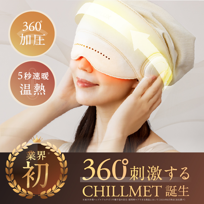 NIPLUX公式】正規品 CHILLMETヘッドリラクゼーション ホットアイマスク
