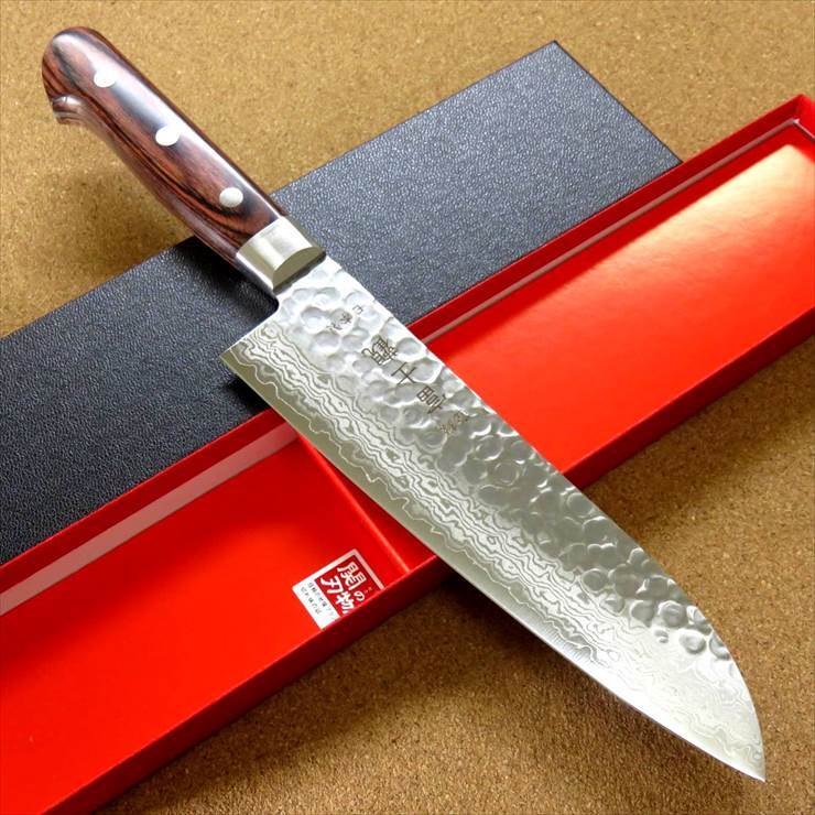 関の刃物】【三徳包丁 18.5cm(185mm)】【国産日本製】 富士觀 鎚目鍛造