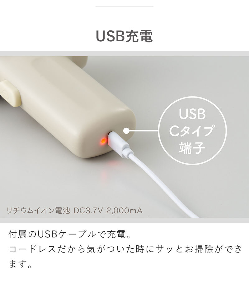 ハンディクリーナー 充電式 ミニ掃除機 クリーナー ブロワー 2way