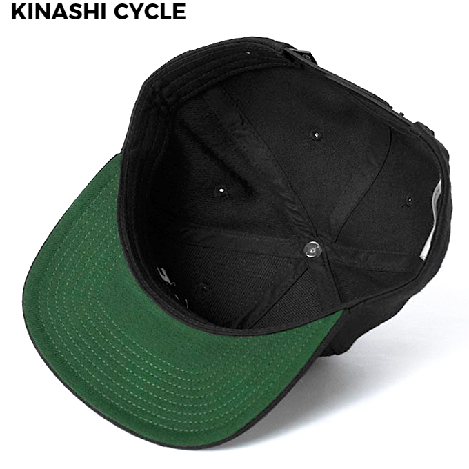 人気【木梨サイクル スナップバックキャップ（THE GOLF）BLACK KINASHI
