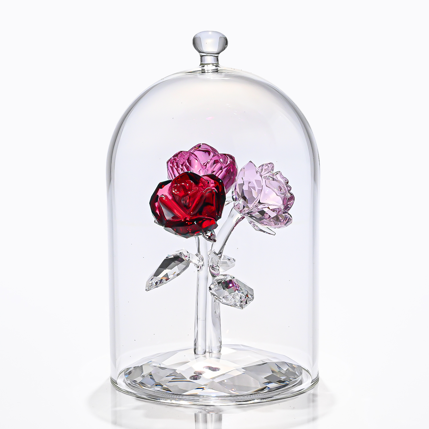 名入れ無料】 スワロフスキー フィギュリン ローズ Happy wish Rose