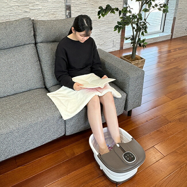 1-2W 折りたたみ式 フットバス ふっとひと息[フットバス足湯 家庭 室内