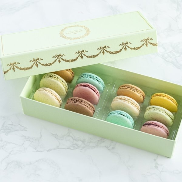 公式】LADUREE コフレ・アンタンポレル ヴェール マカロン12個入り