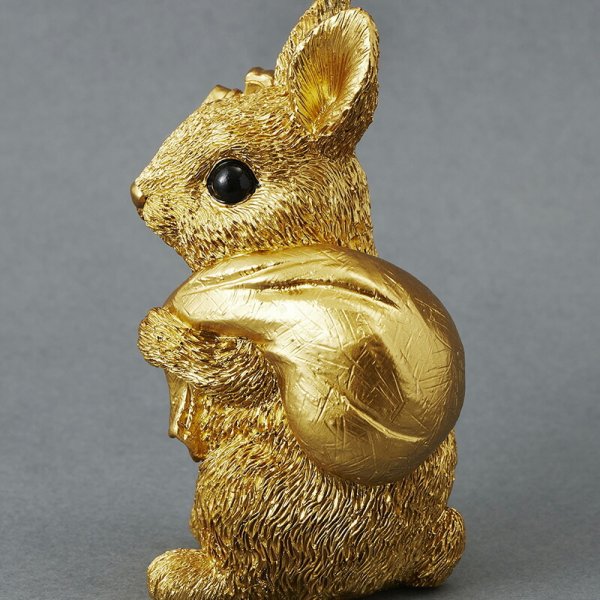 開運グッズ 効果絶大 玄関 置き物 金運アップ 金運黄金縁起物 うさぎ