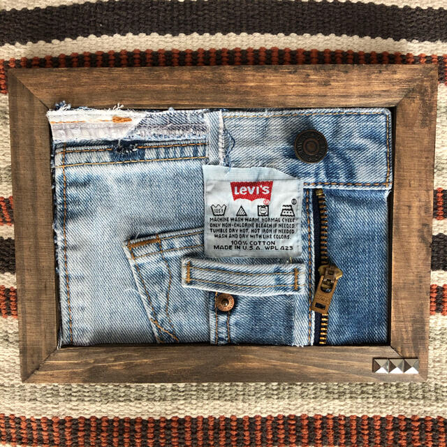 ☆デニムインテリアフレーム・デニムリメイク・リーバイス ☆の通販 by