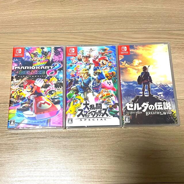 Nintendo Switch - 任天堂Switch ゼルダ スマブラ マリオカート 3本