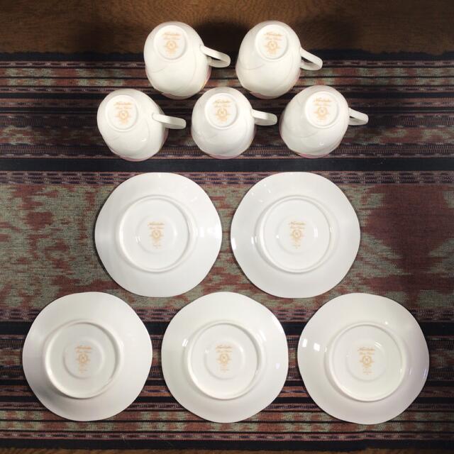 ノリタケ 『CHIFFON』カップ&ソーサー小皿5組大皿