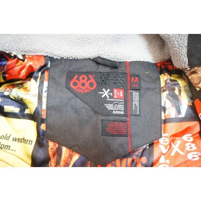 男性用 686 × Levi's リーバイス スノーボードコラボジャケットの通販