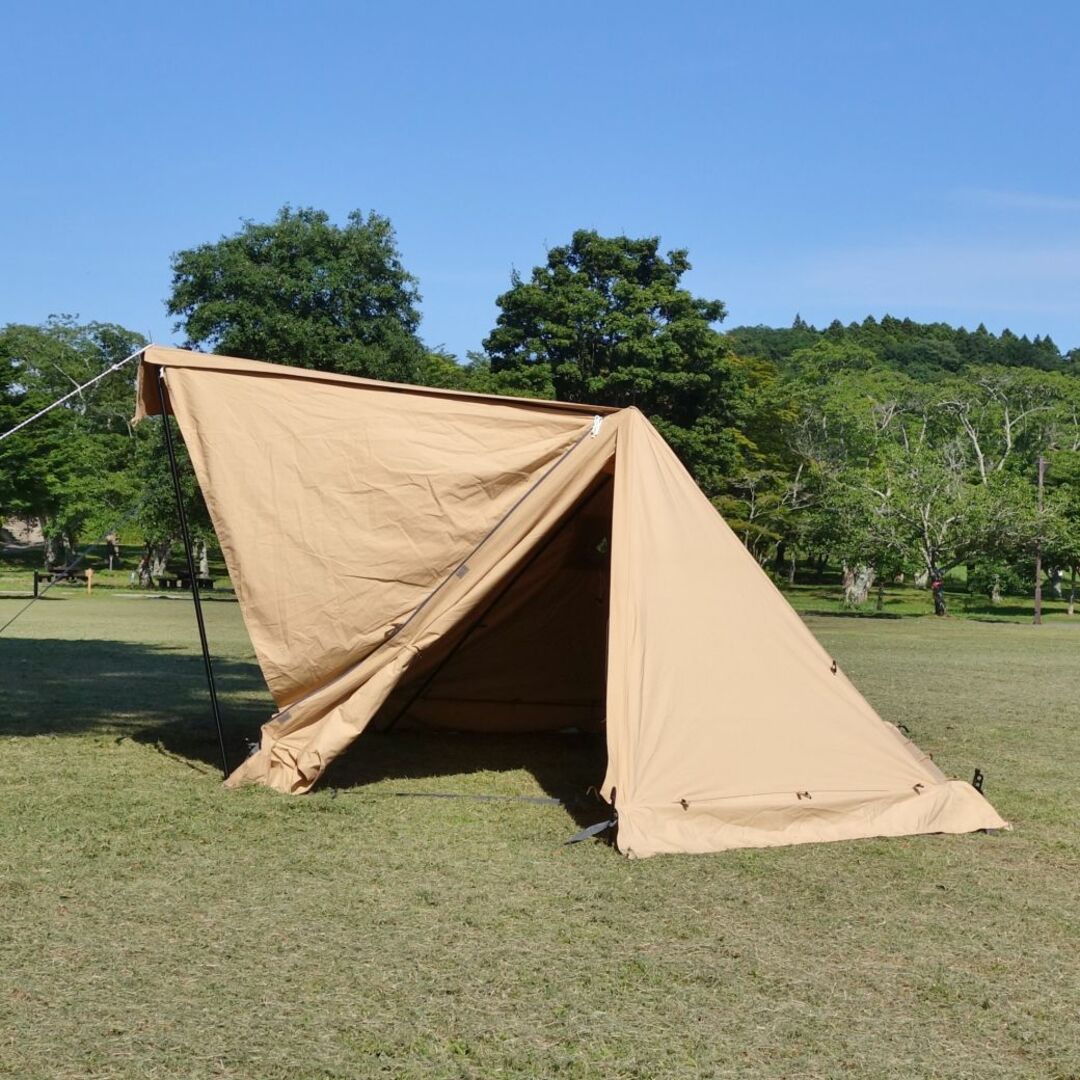 美品 バンドック BUNDOK ソロベース EX BDK-79EX TCSB 二股ポール 2本